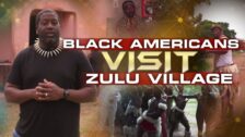 Black Americans Visit A Traditional Zulu Village & Participate In Zulu Cultural Dance